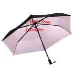 Parapluie à trois plis 6K pour femmes et hommes, coupe-vent, motif personnalisé, haute qualité, Business, Parasol