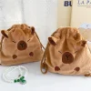 sacs de rangement en peluche de grande capacité, poudres cosmétiques de dessin animé mignon, kawaii, sac de rangement portable wstring de proximité, cadeaux
