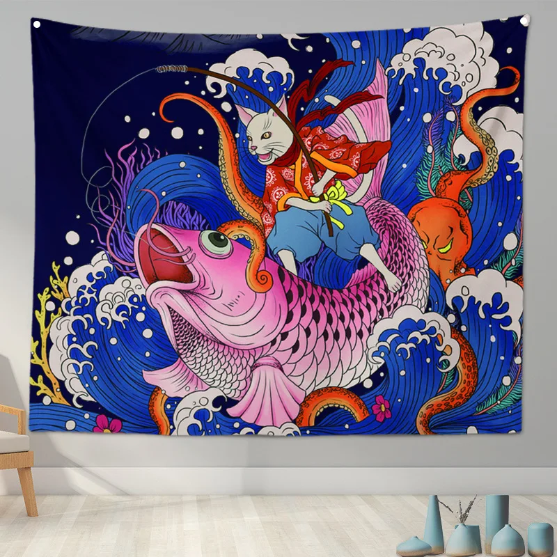 tapisserie japonaise ukiyo e, décoration de maison, oke agawa surf confrongrill, peinture de magasin de vin tapisserie japonaise ukiyo e, décoration de maison, oke agawa surf confrongrill, peinture de magasin de vin