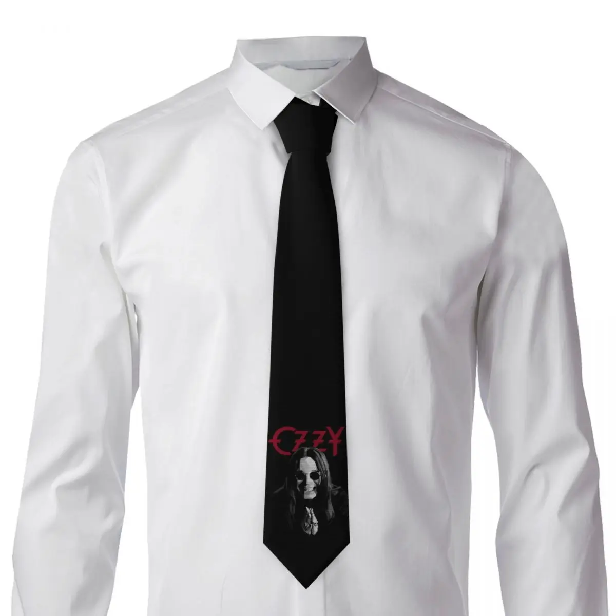 Ozzy Osbourne britannique Heavy Metal Rock musique chanteur cravate pour hommes soie Polyester mince cravates fête affaires cravate Gravatas Ozzy Osbourne britannique Heavy Metal Rock musique chanteur cravate pour hommes soie Polyester mince cravates fête affaires cravate Gravatas