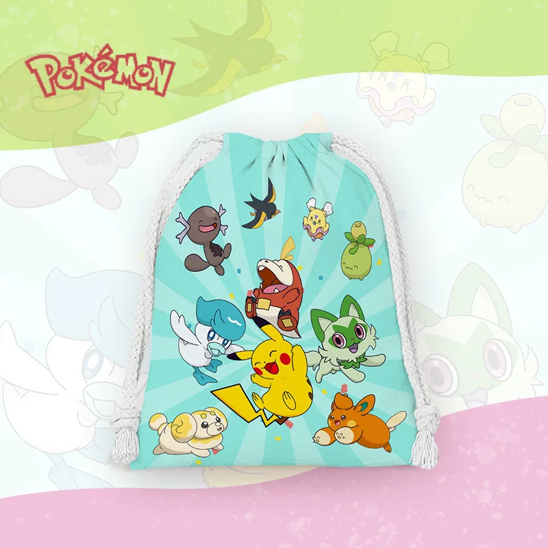 sacs à cordon pokemon, articles divers de voyage, sac de rangement de jouets sous vêtements, sac de maquillage de dessin animé, cadeau de rangement portable sacs à cordon pokemon, articles divers de voyage, sac de rangement de jouets sous vêtements, sac de maquillage de dessin animé, cadeau de rangement portable