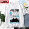 anime japonais jujutsu kaisen t shirt pour hommes gojo satoru impression graphique t shirts unisexe harajuku mode décontracté femmes mignon t shirt