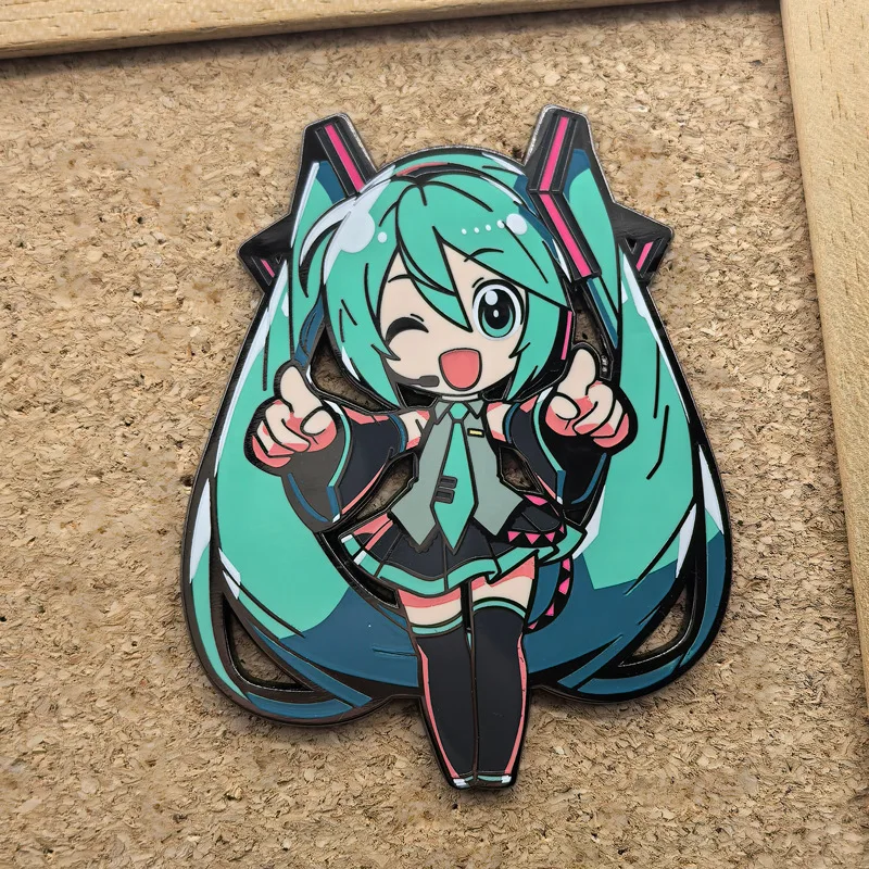 hatsune miku épingles en émail broche de chanteur virtuel vêtements sac à dos badges à revers accessoires de bijoux de mode pour enfants amis cadeaux hatsune miku épingles en émail broche de chanteur virtuel vêtements sac à dos badges à revers accessoires de bijoux de mode pour enfants amis cadeaux