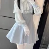 robe japonaise kawaii en dentelle avec nministériels d pour femme, esthétique, mode, slim, harajuku, streetwear, grunge, doux, chic, Éducatif, y2k