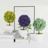 plantes artificielles bonsaï en pot sakura, boule de neige, arbre, ornements pour la maison, décor de jardin, fête d'hôtel, plantes simulées