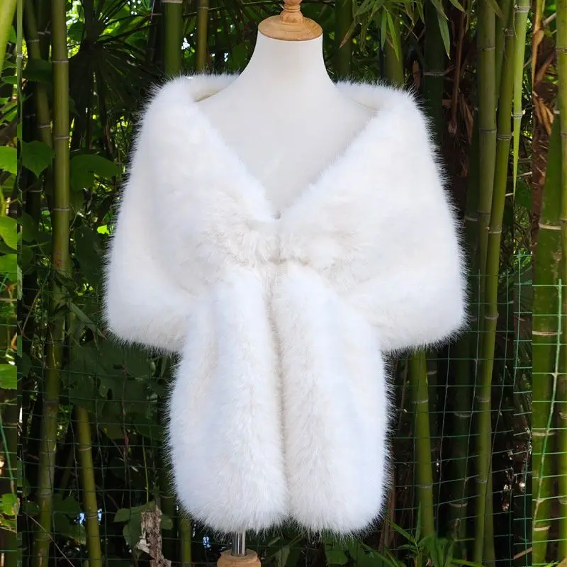 enveloppes de mariage en fausse fourrure, accessoires de mariée, capes d'épaule couvertes pour robe de soirée, manteau de mariée, étoles de mariage enveloppes de mariage en fausse fourrure, accessoires de mariée, capes d'épaule couvertes pour robe de soirée, manteau de mariée, étoles de mariage