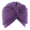 chapeaux hijabs pour femmes, turban musulman brillant, bandeau de sauna croisé, enveloppes de tête torsadées à nœud de style indien, écharpe de tête souple extensible, chapeau de sport