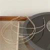 nouveau mince couleur or bandeaux femmes multicouche alliage cerceau de cheveux double racine métal bandes de cheveux accessoires de cheveux cerceau de tête lisse