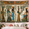 peinture murale éma enne pour chambre à coucher, tapisserie, tombeau nefertalis, thèbes, confrontations murales, dieux des prairies, décor de dortoir de salon