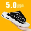 Été nouveau style coréen décontracté à la mode pantoufles d'air pour hommes lettre à la mode vêtements chauds pantoufles de sport