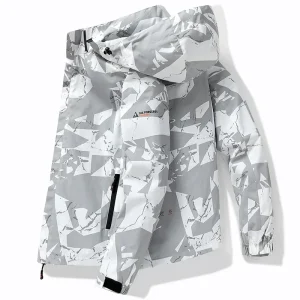 Veste d’automne pour hommes, mode coréenne, manteau ample et imperméable à capuche, fonction de loisirs en plein air, veste camouflage de Camping, vêtements de travail pour hommes, 2024 Veste d’automne pour hommes, mode coréenne, manteau ample et imperméable à capuche, fonction de loisirs en plein air, veste camouflage de Camping, vêtements de travail pour hommes, 2024