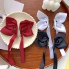 pinces à cheveux en ruban avec nœud papillon pour femmes et filles, épingles à cheveux à la mode, petites barrettes mignonnes, pinces à nœuds pour enfants, ornement, vêtements de sauna, coiffure, 2 pièces
