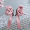 pinces à cheveux nœuds doux pour femmes, rubans blancs, pince à queue de cheval pour filles, vêtements de sauna mignons, pinces à cheveux à la mode, style coréen, épingles à cheveux, 2 pièces