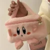 kirby sac de voyage en peluche anime pour filles, sacs de maquillage mignons, sac de rangement portable de grande capacité, trousse de toilette kawaii, cadeau de dessin animé, y2k