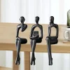 ornements de personnages de bureau abstraits, sculpture de penseur abstrait en résine de haute qualité, décor moderne de style nordique pour la maison et le bureau