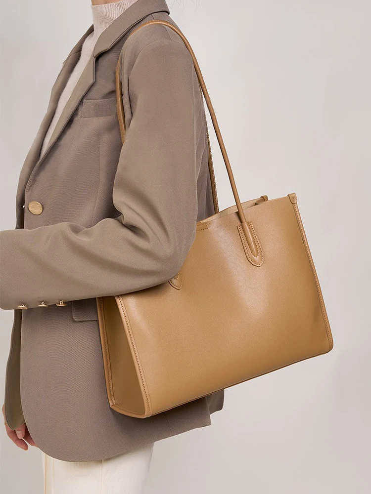 mode nouveau kaki femmes ol sac à main en cuir véritable dames sac à bandoulière grand sac fourre tout grande capacité shopper sacs pockets mode nouveau kaki femmes ol sac à main en cuir véritable dames sac à bandoulière grand sac fourre tout grande capacité shopper sacs pockets