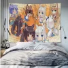 tapisserie murale suspendue pour filles, dessin animé mignon, style japonais, art, science fiction, décoration de maison, couverture murale, chambre à coucher, salon, dortoir