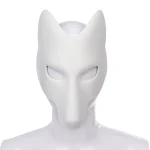 Masque de renard en cuir bricolage, masques Kabuki Kitsune, anime japonais, irritation, cosplay, masade, accessoires de fêtes Tim, accessoire de costume Masque de renard en cuir bricolage, masques Kabuki Kitsune, anime japonais, irritation, cosplay, masade, accessoires de fêtes Tim, accessoire de costume