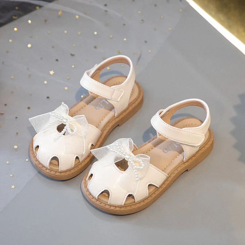 sandales princesse pour enfants, nouvelle mode d'été 2025, style coréen, fond souple, antidérapant, découpes polyvalentes, chaussure douce sandales princesse pour enfants, nouvelle mode d'été 2025, style coréen, fond souple, antidérapant, découpes polyvalentes, chaussure douce