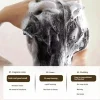 barre de shampoing pour la croissance des cheveux noirs à base de plantes, savon à base de plantes ganoderma polygonum multiflorum pour cheveux gras, contrôle des pellicules, ajoute du volume chaud