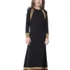 abayas musulmanes noires et rouges pour filles, robes de soirée eid mubarak, élégance turque, caftan d'été doux pour enfants, très élastique