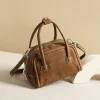 sac à main pour femme d'inspiration vintage en cuir de vachette de première qualité, fourre tout à poignée supérieure, finition mate, sac à bandoulière à sangle unique