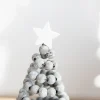 décorations d'arbre de noël en bois nordique créatif, petits ornements de bureau