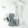 ensemble de fils de style japonais, dos sans anneau en acier, soutien gorge et t shirt, caraco sous poitrine, objectifs, fond, beauté, nouveau, 2021, 600