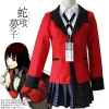 costume de cosplay anime kakegurui jabami yumeko, costume d'halloween sayaka, joueur compulsif, uniforme jk pour écolières japonaises, halloween cos