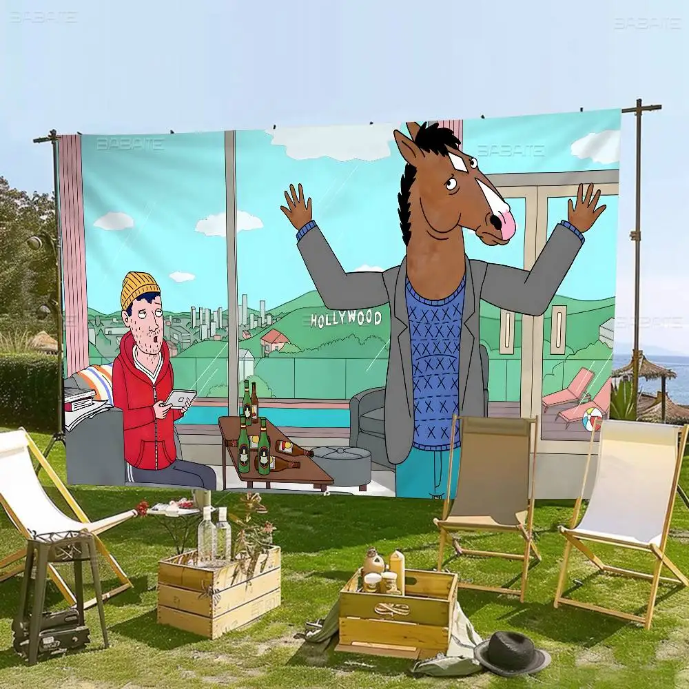 bojack horseman bannière art impression drapeau mural japonais anime tenture murale décor à la maison bojack horseman bannière art impression drapeau mural japonais anime tenture murale décor à la maison