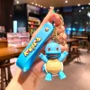 porte clés de poupée pokemon, dessin animé japonais pikachu charmander zenigame, accessoires de sac à dos, animaux de compagnie elfe mignons unisexe otaku drôle