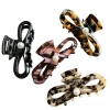 Épingle à cheveux design français femmes griffes de cheveux ornement de cheveux perle queue de cheval pinces à cheveux léopard rétro dame requin pince pour filles chapeaux