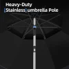 yuzhiyuan parasol de pêche, parasol, parasol de camping en plein air, durable multifonctionnel double couche pliable portable