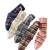 chaussettes pour femmes japonais rétro décontracté rayures contrastées harajuku polyvalent mode mi tube chaussettes confortables pur coton chaussettes