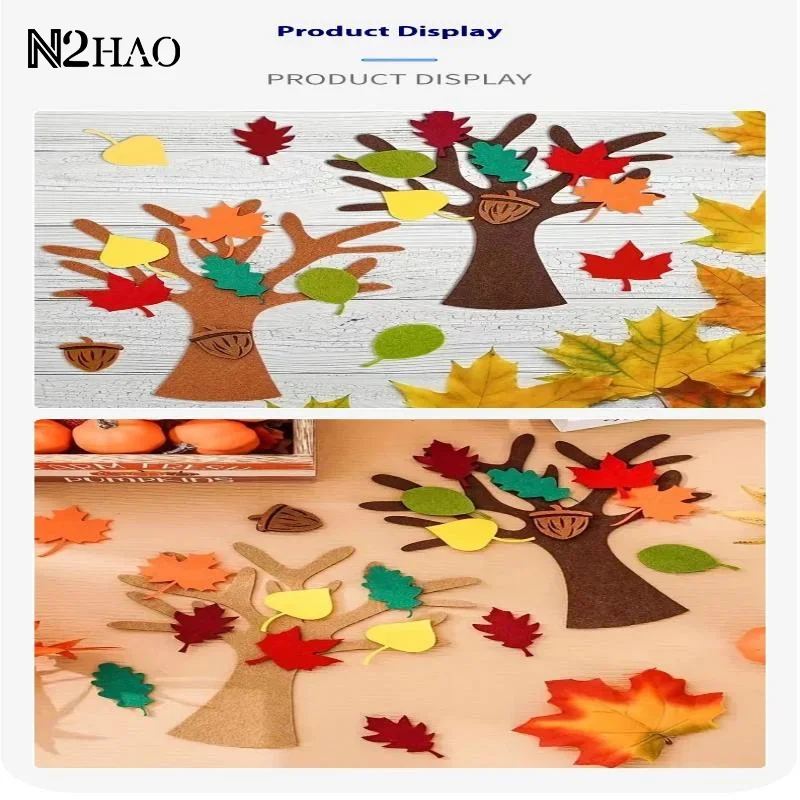 1 ensemble d'arbre en feutre fait à la main, kit d'artisanat pour décoration de maison d'automne, cadeaux de fête de thanksgiving, fourniture de décoration murale suspendue de noël 1 ensemble d'arbre en feutre fait à la main, kit d'artisanat pour décoration de maison d'automne, cadeaux de fête de thanksgiving, fourniture de décoration murale suspendue de noël