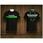 Kawasaki ZZR1400 T-shirt thème style rétro unisexe été séchage rapide motard T-shirt motocross sport ample et moto T-