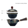 service à thé kung fu chinois, service à thé en céramique de sable, service à thé kung fu de voyage, porcelaine violette, pot en argile, service à thé en céramique coulé, cadeau