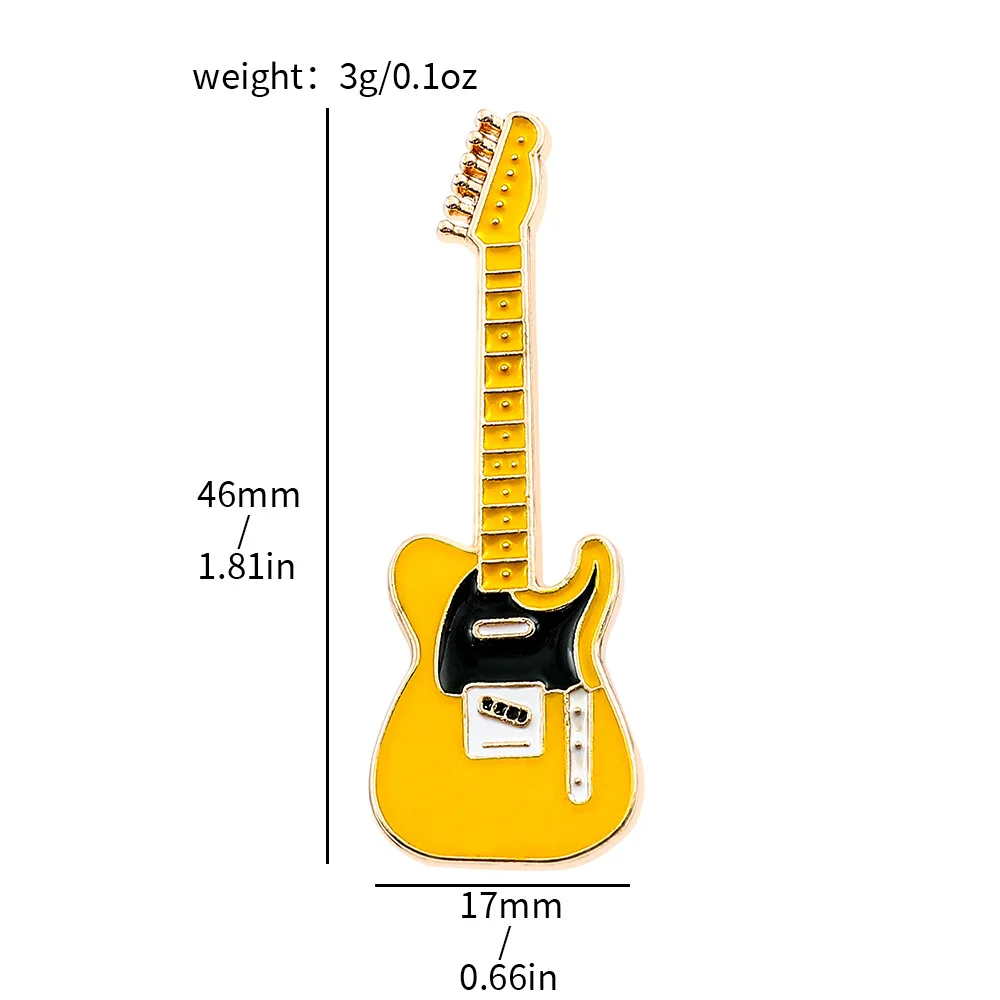 mini broche de guitare électrique vintage, badge en métal à la mode, broche d'instrument de musique pour sac d'étudiant, accessoires de bijoux kpop mini broche de guitare électrique vintage, badge en métal à la mode, broche d'instrument de musique pour sac d'étudiant, accessoires de bijoux kpop