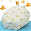 pokemon pikachu parapluie automatique pliant soleil pluie ou briller double usage parapluie hommes femmes parasol protection solaire protection uv