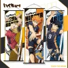 haikyuu!! affiches de décoration de cadre de porte de mur de conflow customs, affiches de périphérique d'anime, ornements de con de bande dessinée à la maison, cadeaux de vacances, nouveau