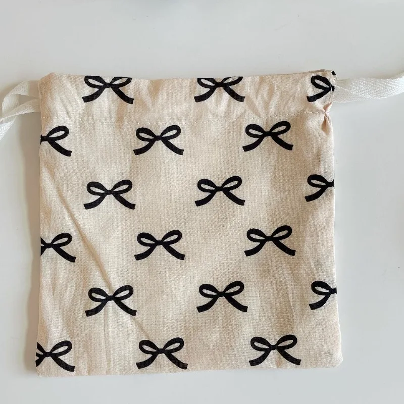 coréen bow proximity wstring poudres mini sac de rangement pour cosmétiques, y2k, sweet kawaii string, mini sac de rangement pour bol coréen bow proximity wstring poudres mini sac de rangement pour cosmétiques, y2k, sweet kawaii string, mini sac de rangement pour bol