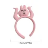 1 3 pièces bandeaux nouveau lapin rose bandeau de cheveux peculiar amusant en peluche bandeau poignée frange mignon photo décoration bandes de cheveux coiffure