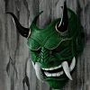 masque de cosplay japonais hannya demon pour hommes, masques complets en latex, oni samurai noh kabuki prajna, evil de mon mon ster