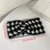 bandeau pied de poule pour femmes, accessoires pour cheveux, style à large bord, cerceau pour cheveux, lunette, bandeaux à la mode