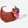 porte clés foulard en soie tissé à la main, chaînes de sac colorées à double nœud, porte clés de voiture décoratif, pendentif mignon, accessoires cadeau pour amis