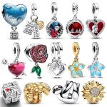 Breloques Pandora 925 Original Sakura fleurs pendentif perles convient Bracelet collier pour femmes charme argent 925 luxe bijoux à bricoler soi-même beau cadeau Breloques Pandora 925 Original Sakura fleurs pendentif perles convient Bracelet collier pour femmes charme argent 925 luxe bijoux à bricoler soi-même beau cadeau