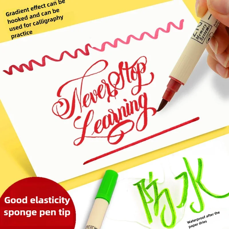 stylos pinceaux aquarelle à double pointe zig kuretake du japon, pointes souples, double nuances pour effets étonnants, pour journaux et œuvres d'art faites à la main stylos pinceaux aquarelle à double pointe zig kuretake du japon, pointes souples, double nuances pour effets étonnants, pour journaux et œuvres d'art faites à la main