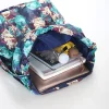 sac à dos de poche à cordon de serrage, nouveau sac de sport de voyage, fitness, grande capacité, fleur, style ethnique, imperméable, épaules en nylon