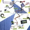 portique de jouets de 30cm, kit de bricolage, lcd, plateau de jeu, mini griffe, 24v, led d'alimentation, joystick, lèvent, capteur, accepteur de pièces