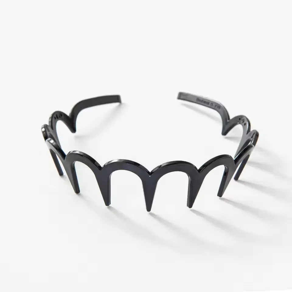 bandeau à dents ondulées en résine marron coréen pour femmes et filles, peigne à cheveux à la mode, bandeau cranté en zigzag, accessoires pour cheveux bandeau à dents ondulées en résine marron coréen pour femmes et filles, peigne à cheveux à la mode, bandeau cranté en zigzag, accessoires pour cheveux